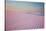 Sunset and Patterns in Snow Covered Wheat Fields-Terry Eggers-Stretched Canvas