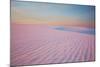 Sunset and Patterns in Snow Covered Wheat Fields-Terry Eggers-Mounted Photographic Print