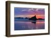 Sunset and sea stacks, Bandon, Oregon-Darrell Gulin-Framed Photographic Print