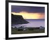 Sunset and Stormy Weather Near Bornesketaig, Trotternish, Isle of Skye, Inner Hebrides, Scotland-Patrick Dieudonne-Framed Photographic Print