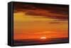 Sunset and Sunlit Clouds over Playa Guiones Surf Beach-Rob Francis-Framed Stretched Canvas