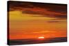 Sunset and Sunlit Clouds over Playa Guiones Surf Beach-Rob Francis-Stretched Canvas