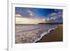 Sunset and surf, Ventura, California, USA-Russ Bishop-Framed Photographic Print