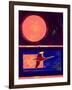 Sunset and Swan, 2003-Derek Crow-Framed Giclee Print