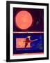 Sunset and Swan, 2003-Derek Crow-Framed Giclee Print