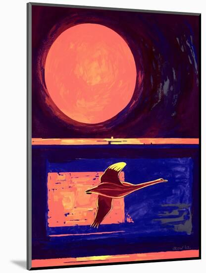 Sunset and Swan, 2003-Derek Crow-Mounted Giclee Print