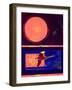 Sunset and Swan, 2003-Derek Crow-Framed Giclee Print