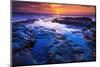 Sunset and Tide Pool Above the Pacific, Kailua-Kona, Hawaii-Russ Bishop-Mounted Photographic Print