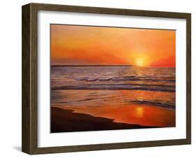 Sunset and Tranquility, 2008-Kevin Parrish-Framed Giclee Print