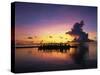 Sunset, Ari Atoll, White Sands Island and Resort-Angelo Cavalli-Stretched Canvas