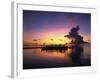 Sunset, Ari Atoll, White Sands Island and Resort-Angelo Cavalli-Framed Photographic Print