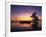 Sunset, Ari Atoll, White Sands Island and Resort-Angelo Cavalli-Framed Photographic Print