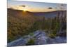 Sunset as seen from Dome Rock in New Hampshire's White Mountain National Forest.-Jerry & Marcy Monkman-Mounted Photographic Print