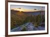 Sunset as seen from Dome Rock in New Hampshire's White Mountain National Forest.-Jerry & Marcy Monkman-Framed Premium Photographic Print