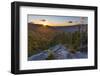 Sunset as seen from Dome Rock in New Hampshire's White Mountain National Forest.-Jerry & Marcy Monkman-Framed Photographic Print