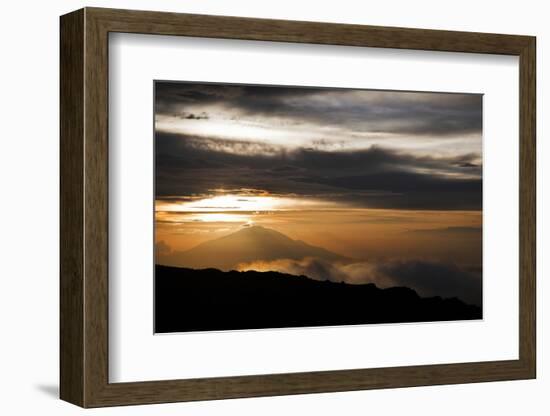 Sunset as Seen from the Upper Reaches of Mount Kilimanjaro (19,341'), Tanzania, Africa-Kent Harvey-Framed Photographic Print