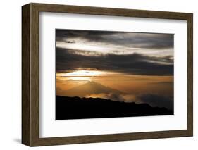 Sunset as Seen from the Upper Reaches of Mount Kilimanjaro (19,341'), Tanzania, Africa-Kent Harvey-Framed Photographic Print