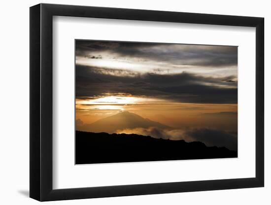 Sunset as Seen from the Upper Reaches of Mount Kilimanjaro (19,341'), Tanzania, Africa-Kent Harvey-Framed Photographic Print