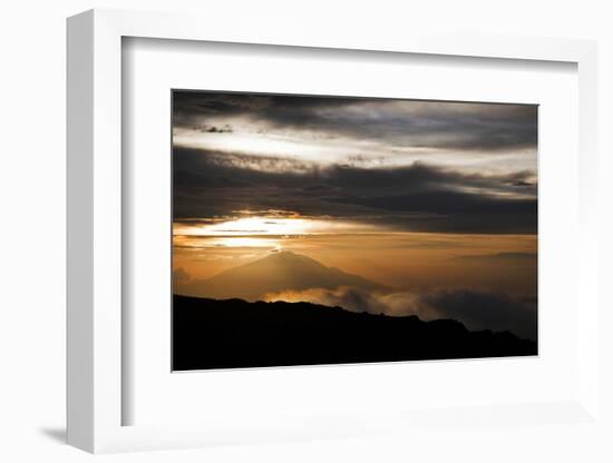 Sunset as Seen from the Upper Reaches of Mount Kilimanjaro (19,341'), Tanzania, Africa-Kent Harvey-Framed Photographic Print