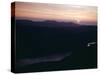 Sunset as Seen from Top of Mount Helvellyn in the Lake District, Cumbria-null-Stretched Canvas