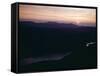 Sunset as Seen from Top of Mount Helvellyn in the Lake District, Cumbria-null-Framed Stretched Canvas