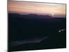 Sunset as Seen from Top of Mount Helvellyn in the Lake District, Cumbria-null-Mounted Photographic Print