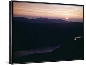 Sunset as Seen from Top of Mount Helvellyn in the Lake District, Cumbria-null-Framed Photographic Print