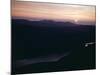 Sunset as Seen from Top of Mount Helvellyn in the Lake District, Cumbria-null-Mounted Photographic Print