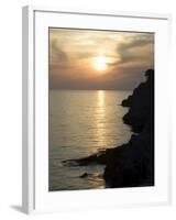 Sunset, Assos, Kefalonia (Cephalonia), Ionian Islands, Greece-R H Productions-Framed Photographic Print