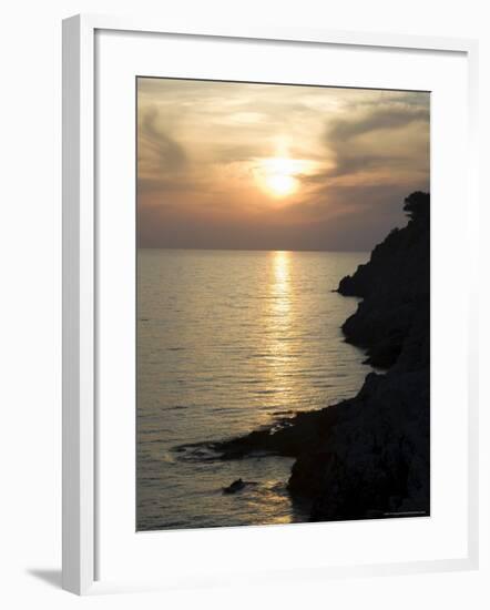 Sunset, Assos, Kefalonia (Cephalonia), Ionian Islands, Greece-R H Productions-Framed Photographic Print