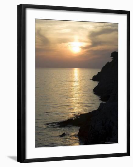 Sunset, Assos, Kefalonia (Cephalonia), Ionian Islands, Greece-R H Productions-Framed Photographic Print