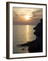 Sunset, Assos, Kefalonia (Cephalonia), Ionian Islands, Greece-R H Productions-Framed Photographic Print