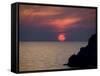 Sunset, Assos, Kefalonia (Cephalonia), Ionian Islands, Greece-R H Productions-Framed Stretched Canvas