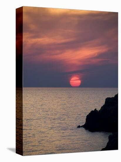 Sunset, Assos, Kefalonia (Cephalonia), Ionian Islands, Greece-R H Productions-Stretched Canvas