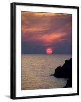 Sunset, Assos, Kefalonia (Cephalonia), Ionian Islands, Greece-R H Productions-Framed Photographic Print