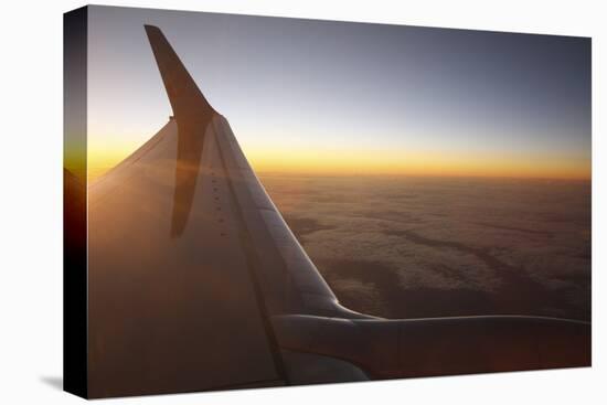 Sunset at 35,000 Feet Above La Palma, Canary Islands, Spain, 2009-Peter Thompson-Stretched Canvas