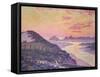 Sunset at Ambleteuse, Pas De Calais-Théo van Rysselberghe-Framed Stretched Canvas