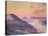 Sunset at Ambleteuse, Pas De Calais-Théo van Rysselberghe-Stretched Canvas