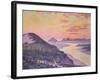 Sunset at Ambleteuse, Pas De Calais-Théo van Rysselberghe-Framed Giclee Print