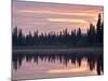 Sunset at an Unnamed Lake Near Salmo Lake, Alaska Highway, Yukon Territory, Canada, North America-James Hager-Mounted Photographic Print