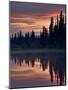 Sunset at An Unnamed Lake Near Salmo Lake, Alaska Highway, Yukon Territory, Canada, North America-James Hager-Mounted Photographic Print