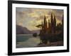 Sunset at an Upper Italian Lake, 1929-Iwan Choultse-Framed Giclee Print