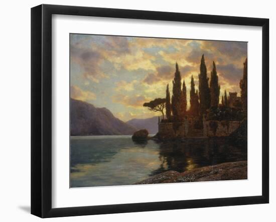 Sunset at an Upper Italian Lake, 1929-Iwan Choultse-Framed Giclee Print