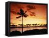 Sunset at Anaehoomalu Bay-James Randklev-Framed Stretched Canvas