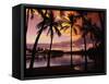 Sunset at Anaehoomalu Bay-James Randklev-Framed Stretched Canvas