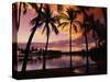 Sunset at Anaehoomalu Bay-James Randklev-Stretched Canvas