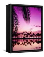 Sunset at Anaehoomalu Bay-James Randklev-Framed Stretched Canvas