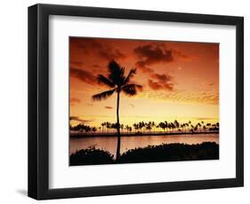 Sunset at Anaehoomalu Bay-James Randklev-Framed Photographic Print