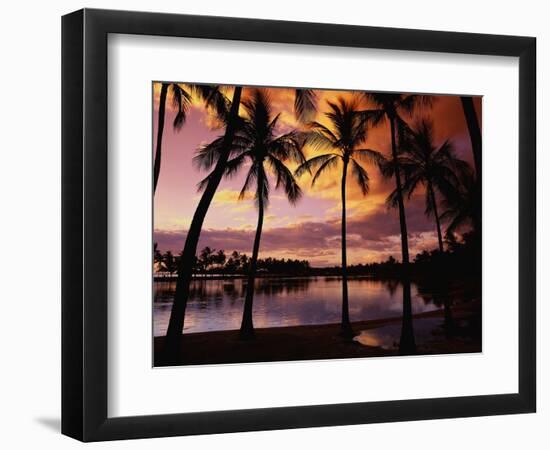 Sunset at Anaehoomalu Bay-James Randklev-Framed Photographic Print