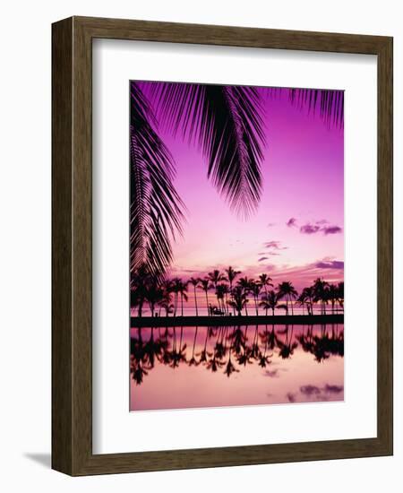 Sunset at Anaehoomalu Bay-James Randklev-Framed Photographic Print